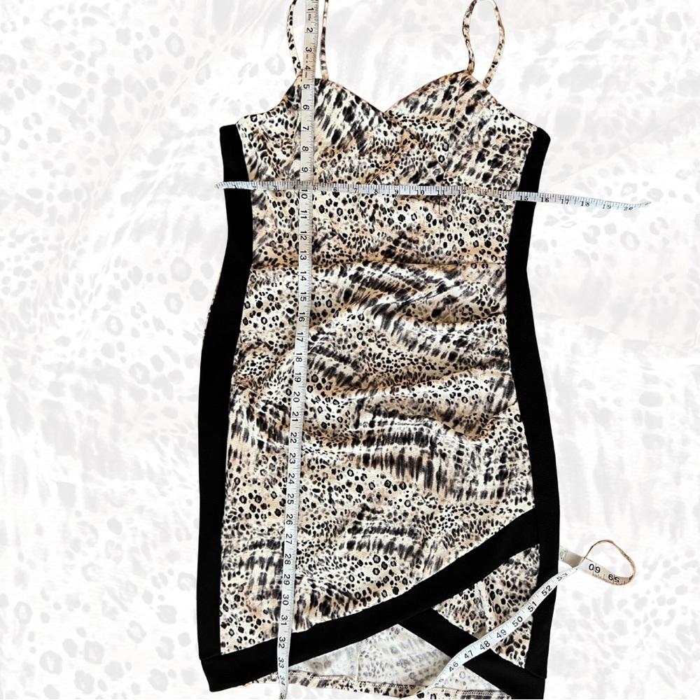 Almost Famous Asymmetrical Leopard Print Dress - Picture 2 of 4